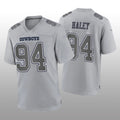 Custom #94 Gray DAL Football Shirt Top