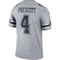 Custom #4 Gray DAL Football Shirt Top