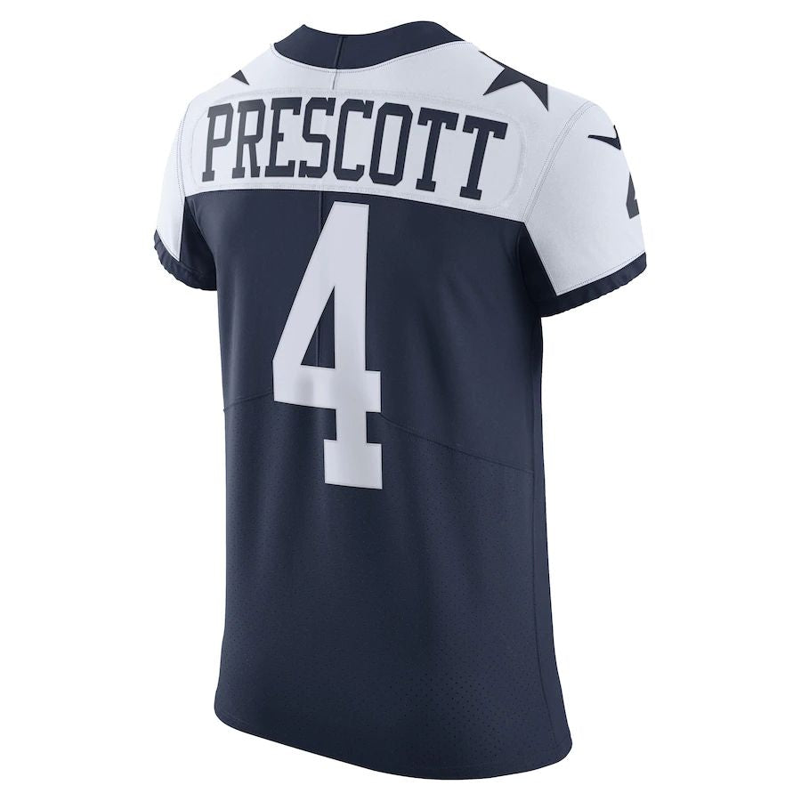 Custom #4 Navy DAL Football Shirt Top