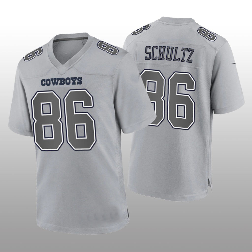 Custom #86 Gray DAL Football Shirt Top