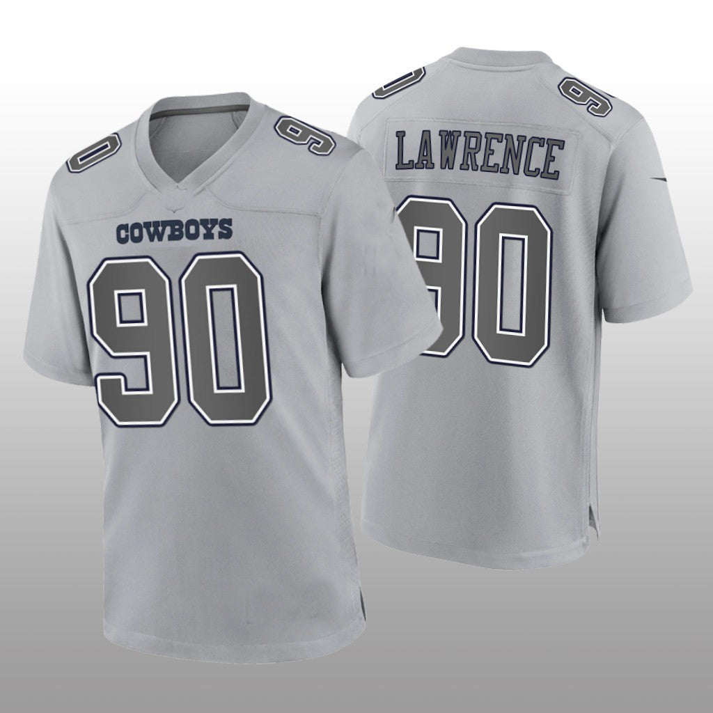 Custom #90 Gray DAL Football Shirt Top