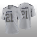 Custom #21 Gray DAL Football Shirt Top