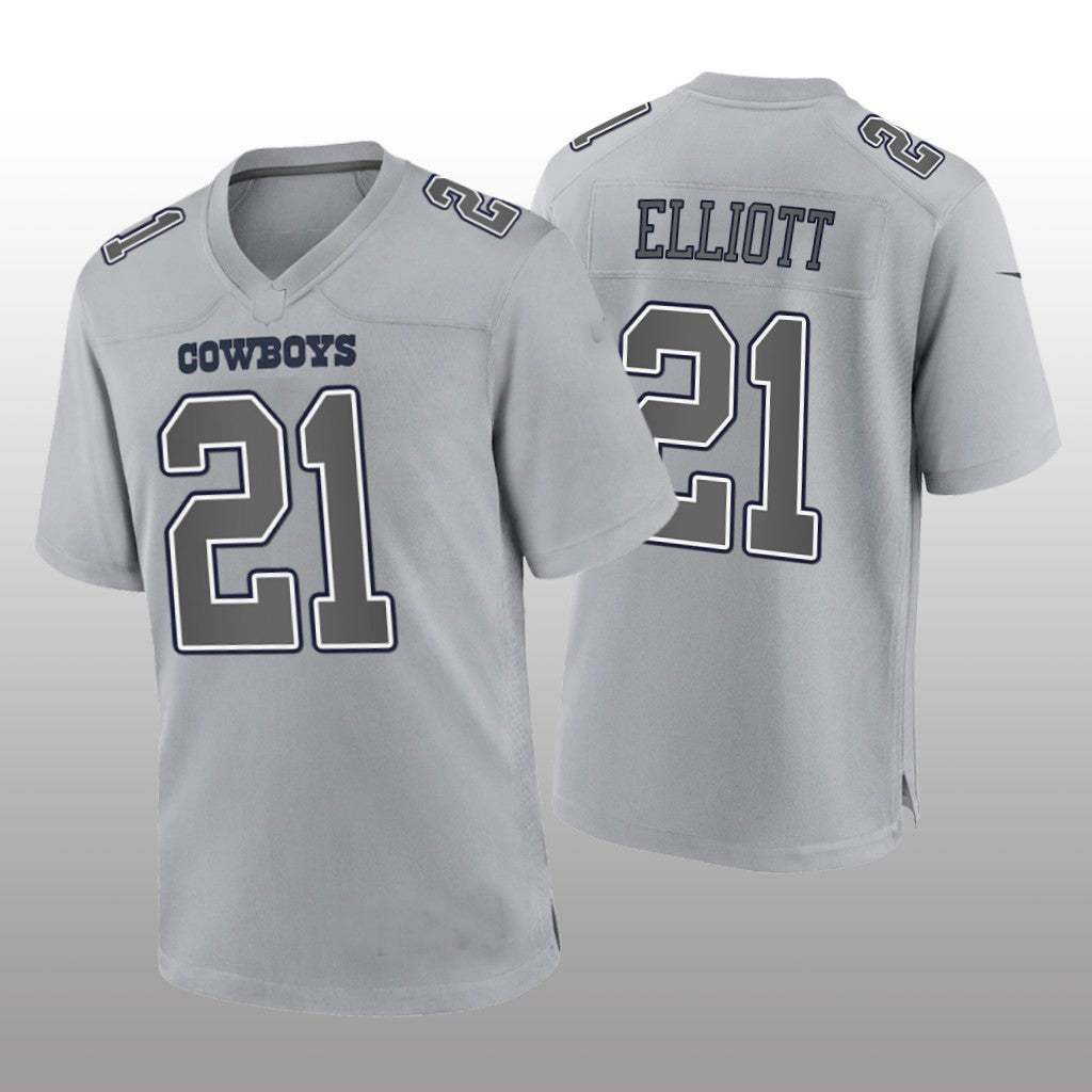 Custom #21 Gray DAL Football Shirt Top