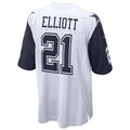 Custom #21 White DAL Football Shirt Top