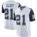 Custom #21 White DAL Football Shirt Top