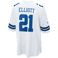 Custom #21 White DAL Football Shirt Top