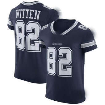 Custom #82 Navy DAL Football Shirt Top