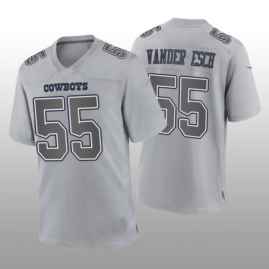 Custom #55 Gray DAL Football Shirt Top