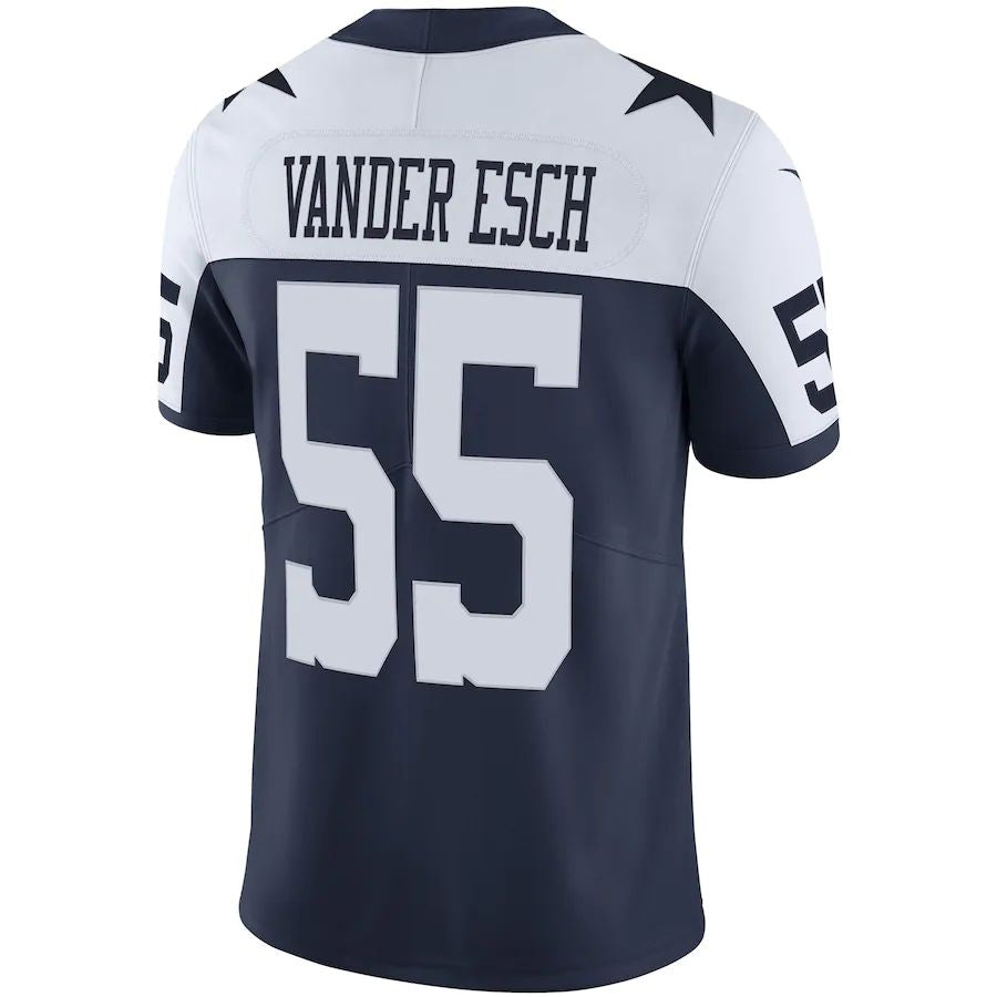 Custom #55 Navy DAL Football Shirt Top