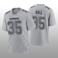 Custom #35 Gray DAL Football Shirt Top