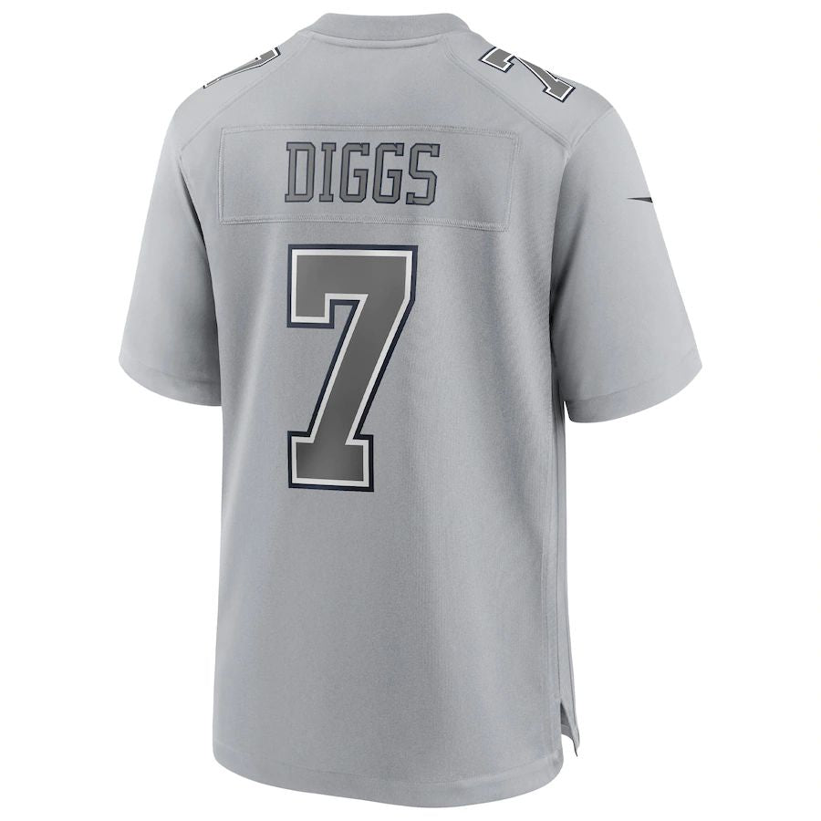 Custom #7 Gray DAL Football Shirt Top