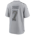 Custom #7 Gray DAL Football Shirt Top