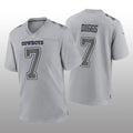 Custom #7 Gray DAL Football Shirt Top