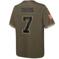 Custom #7 Olive 2022 DAL Football Shirt Top