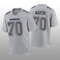 Custom #70 Gray DAL Football Shirt Top