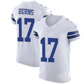Custom #17 White DAL Football Shirt Top