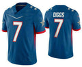 Custom #7 Blue 2022 DAL Football Shirt Top