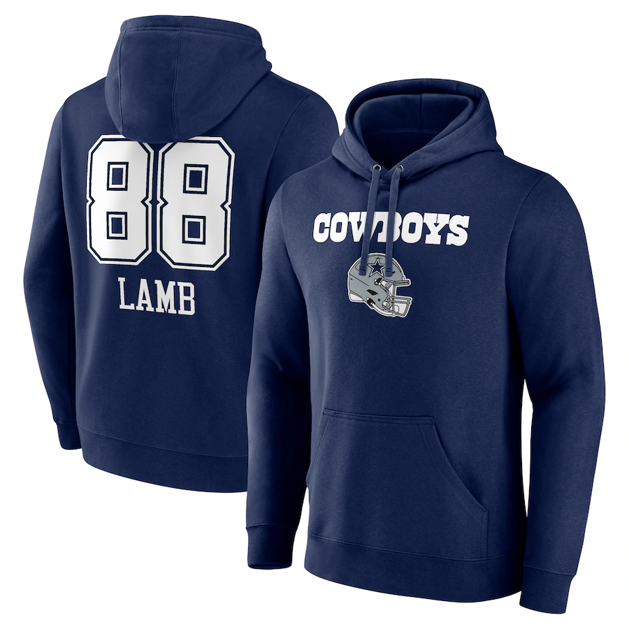 Custom #88 Navy DAL Football Shirt Top