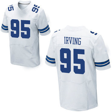 Custom #95 White DAL Football Shirt Top