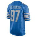 Custom #97 Blue 2022 DET Football Shirt Top