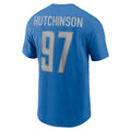 Custom #97 Blue 2022 DET Football Shirt Top
