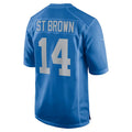 Custom #14 Blue DET Football Shirt Top