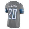 Custom #20 Silver DET Football Shirt Top