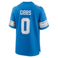 Custom #0 Blue DET Football Shirt Top