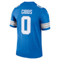 Custom #0 Blue DET Football Shirt Top
