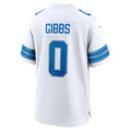 Custom #0 White DET Football Shirt Top