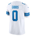Custom #0 White DET Football Shirt Top