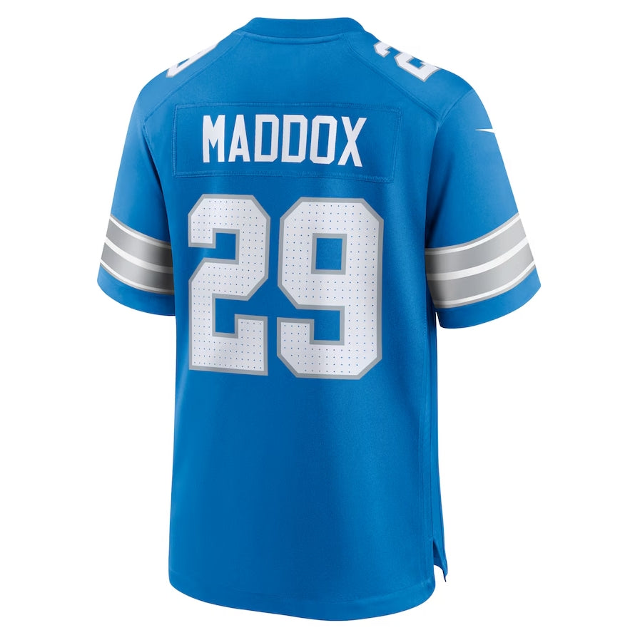Custom #29 Blue DET Football Shirt Top