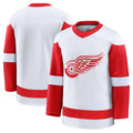 Custom White DET Hockey Shirt Top