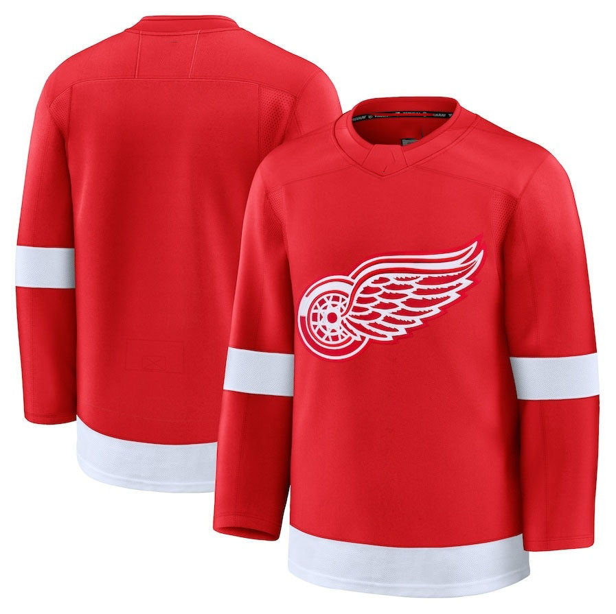 Custom Red DET Hockey Shirt Top