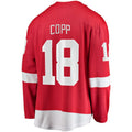 Custom #18 Red DET Hockey Shirt Top
