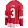 Custom #3 Red DET Hockey Shirt Top