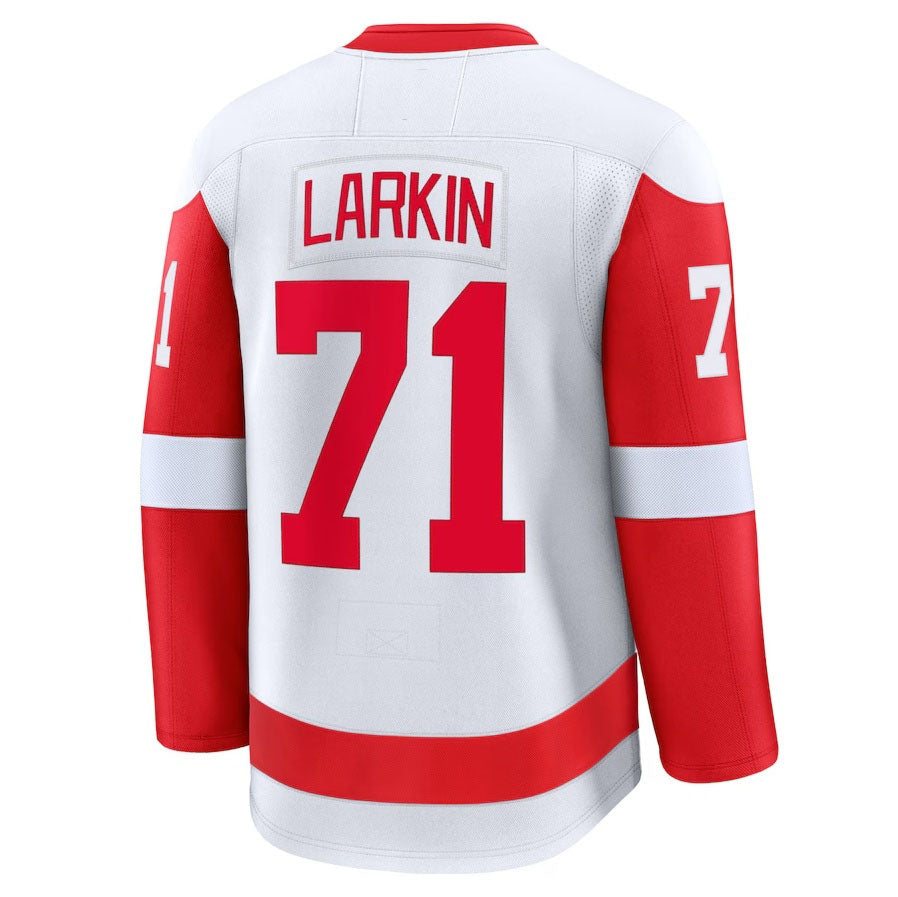 Custom #71 White DET Hockey Shirt Top