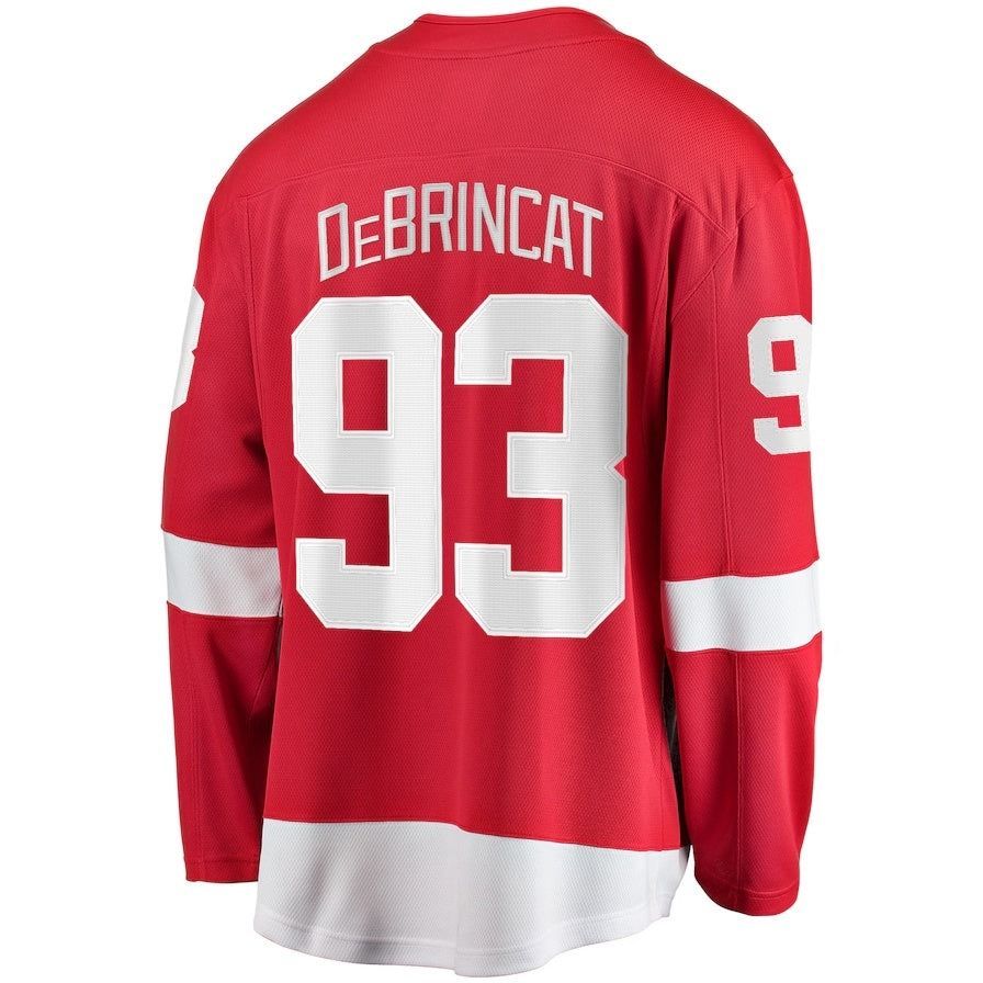 Custom #93 Red DET Hockey Shirt Top