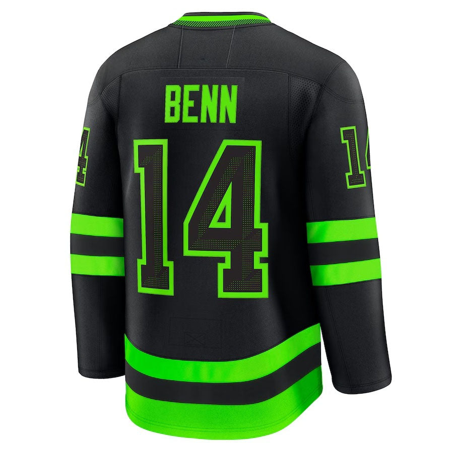 Custom #14 Black DAL Hockey Shirt Top