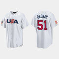 Custom #51 White 2023 PIT Baseball Shirt Top