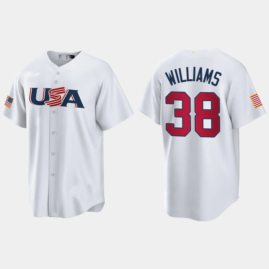 Custom #38 White 2023 MIL Baseball Shirt Top