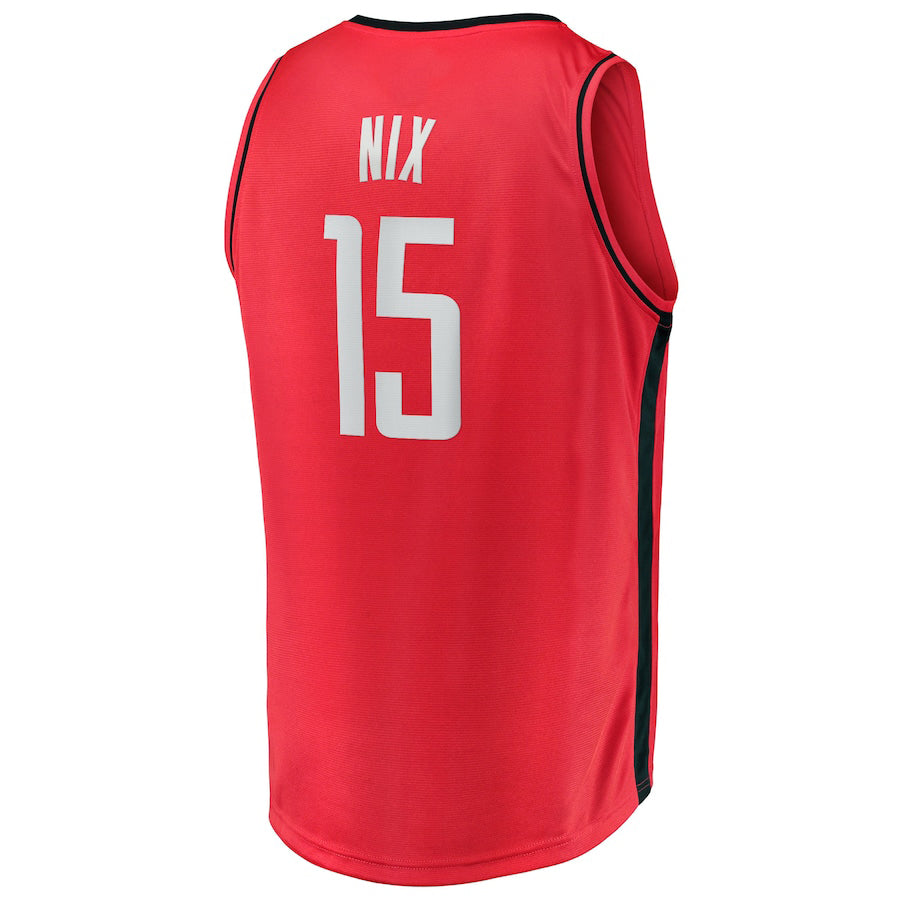 Custom #15 Red 2021 HOU Basketball Shirt Top