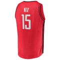 Custom #15 Red 2021 HOU Basketball Shirt Top
