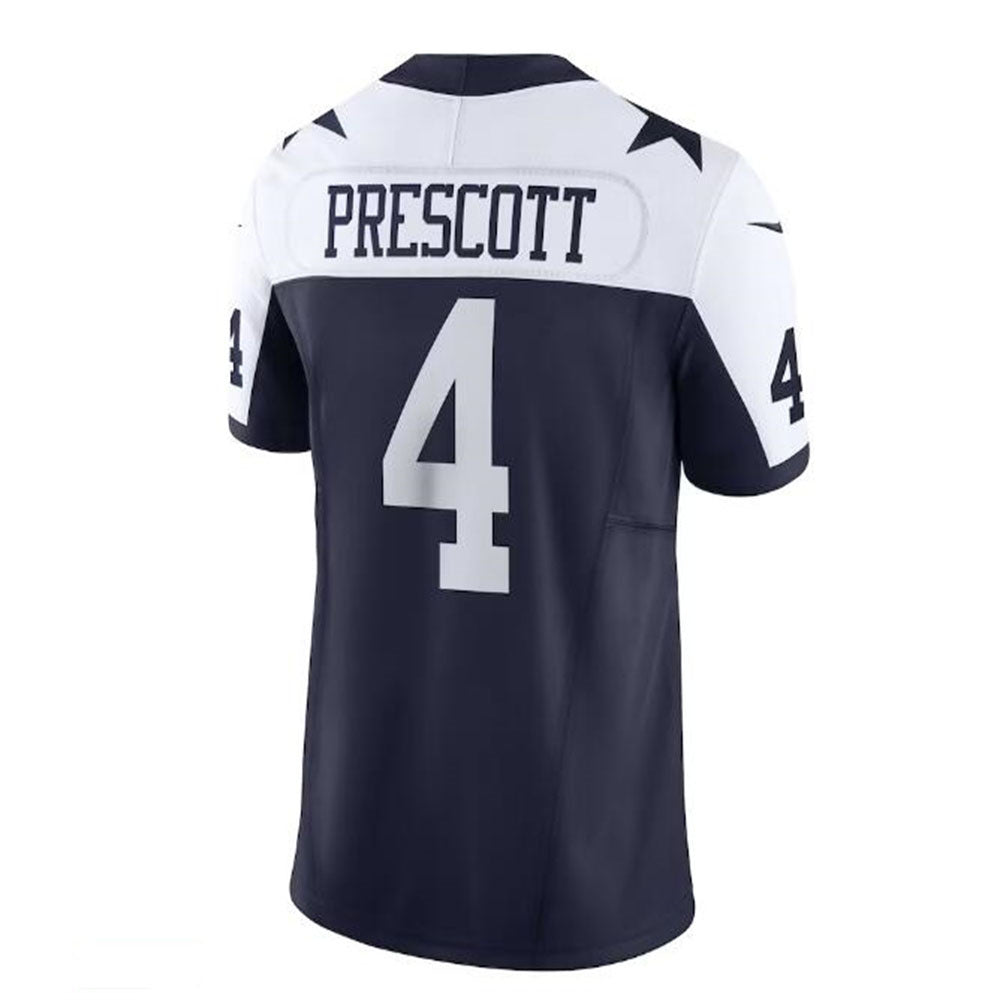 Custom #4 Navy DAL Football Shirt Top
