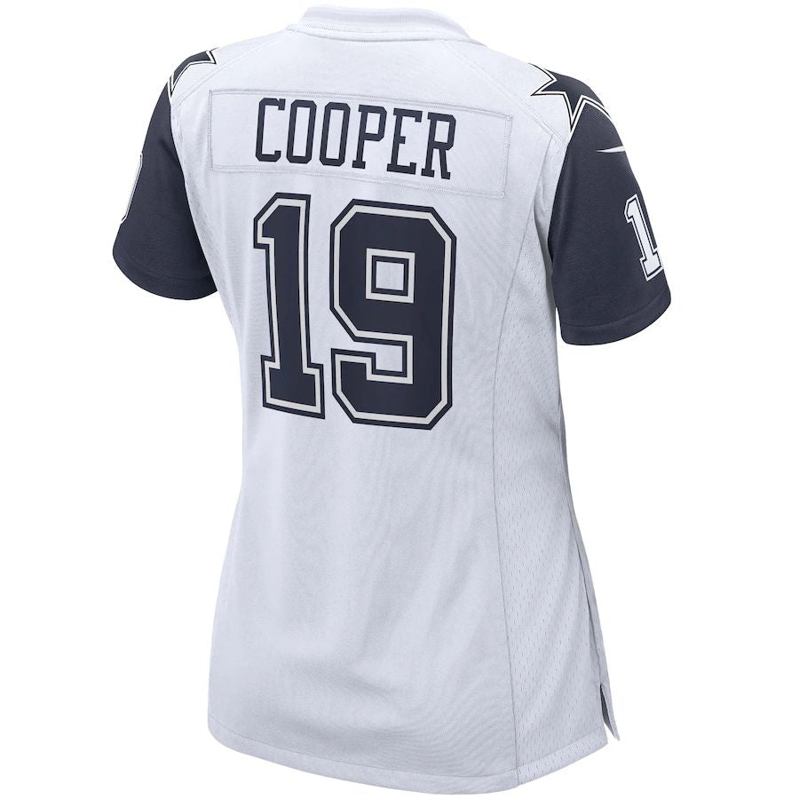 Custom #19 White DAL Football Shirt Top