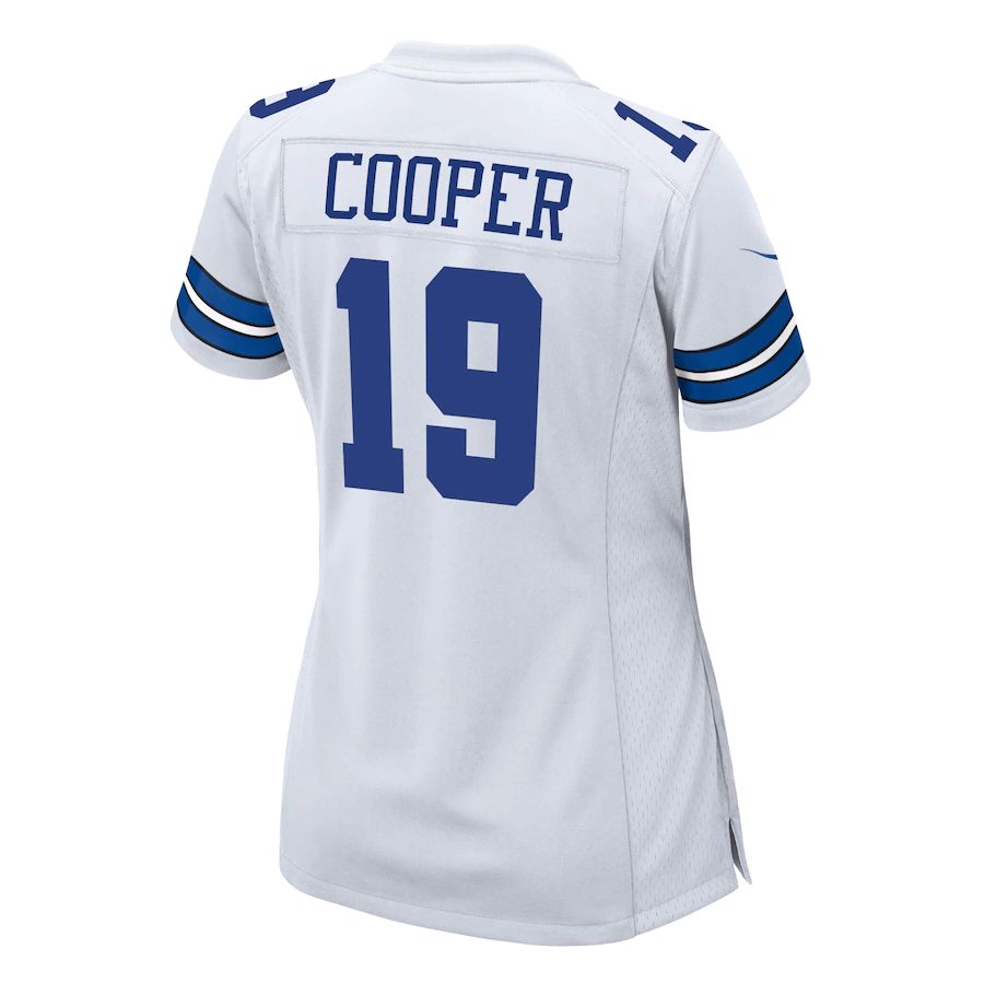 Custom #19 White DAL Football Shirt Top
