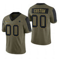 Custom Olive 2021 DAL Football Shirt Top