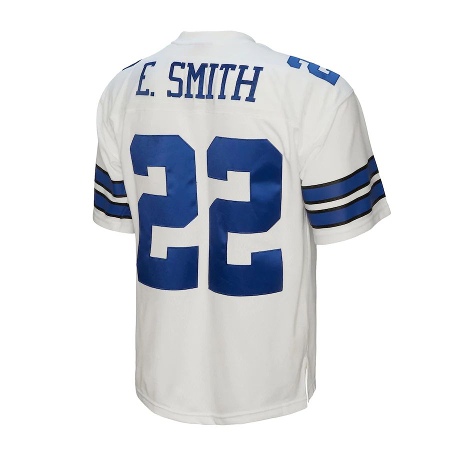 Custom #22 White 1992 DAL Football Shirt Top