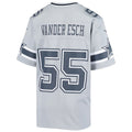 Custom #55 Gray DAL Football Shirt Top
