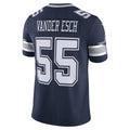 Custom #55 Navy DAL Football Shirt Top